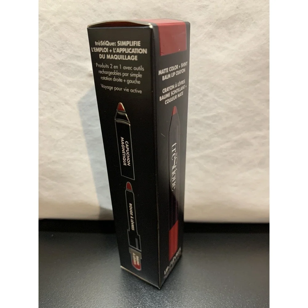 trestique Matte Lip Crayon And Balm, Refillable Matte Lipstick TUSCAN WINE